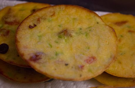 Mini clafoutis courgettes, tomates séchées et parmean