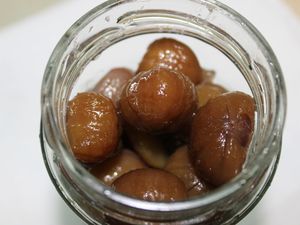 LES MARRONS CONFITS ET GLACES