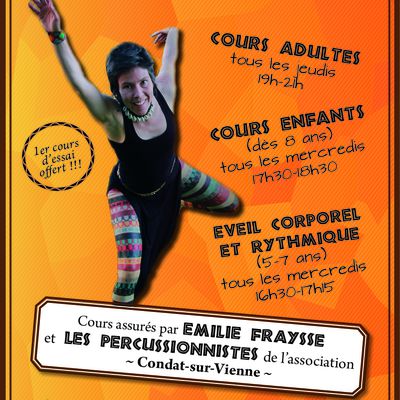 COURS DANSE AFRICAINE 2016-2017