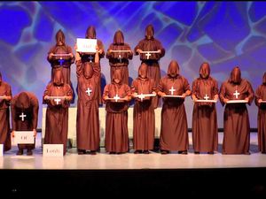 silent monks, des moines silencieux qui sont une émanation de lycéens créatifs avec &quot;hallelujah chorus&quot;