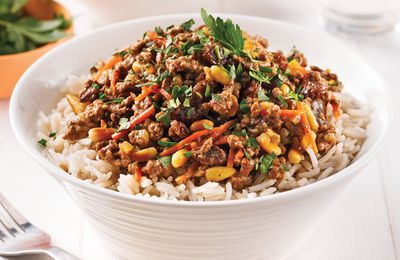 Sauté de boeuf haché à la marocaine