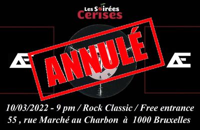 🎵 10/03/2022 - Ænigmata @ Rock Classic - 55, rue Maché au Charbon à 1000 Bruxelles - 21h00 - Entrée gratuite / Free entrance