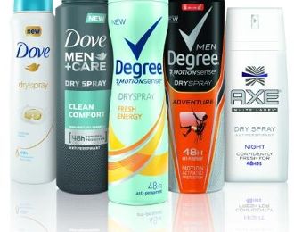 Unilever new Dry Spray launch in the US