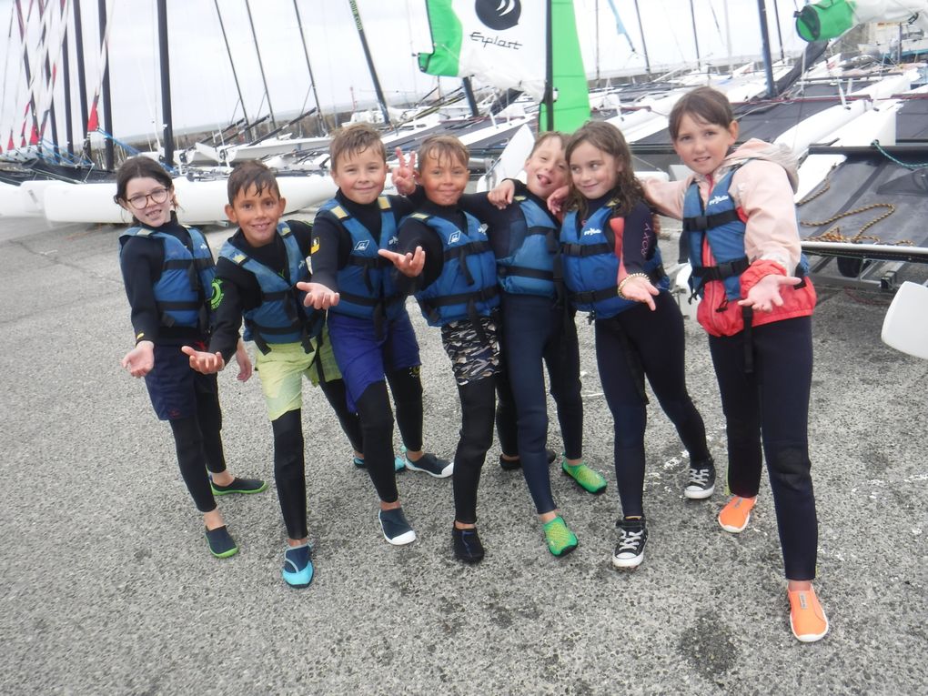 Première séance de voile des CE2 / CM1