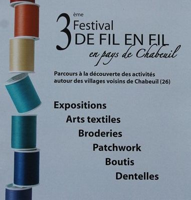 3e FESTIVAL DE FIL EN FIL EN PAYS DE CHABEUIL