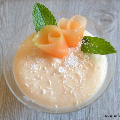 Mousse de melon-coco