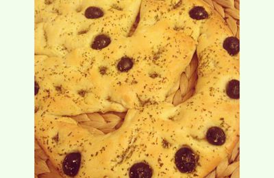 Focaccia aux Olives & Origan 