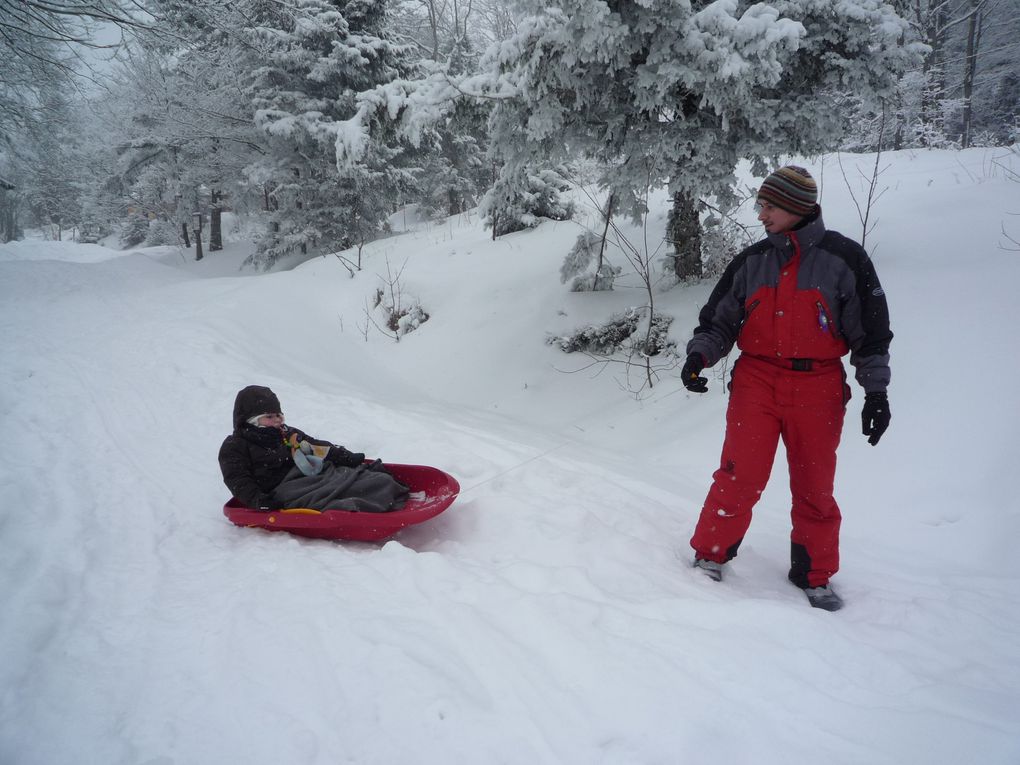 premire leçon de ski au Ballon d'alsace - fevrier 2010