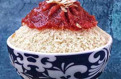 Couscous seffa à la confiture de tomates "maticha maasla" 