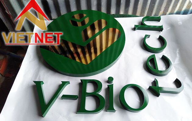 Logo và chữ nổi V-Biotech