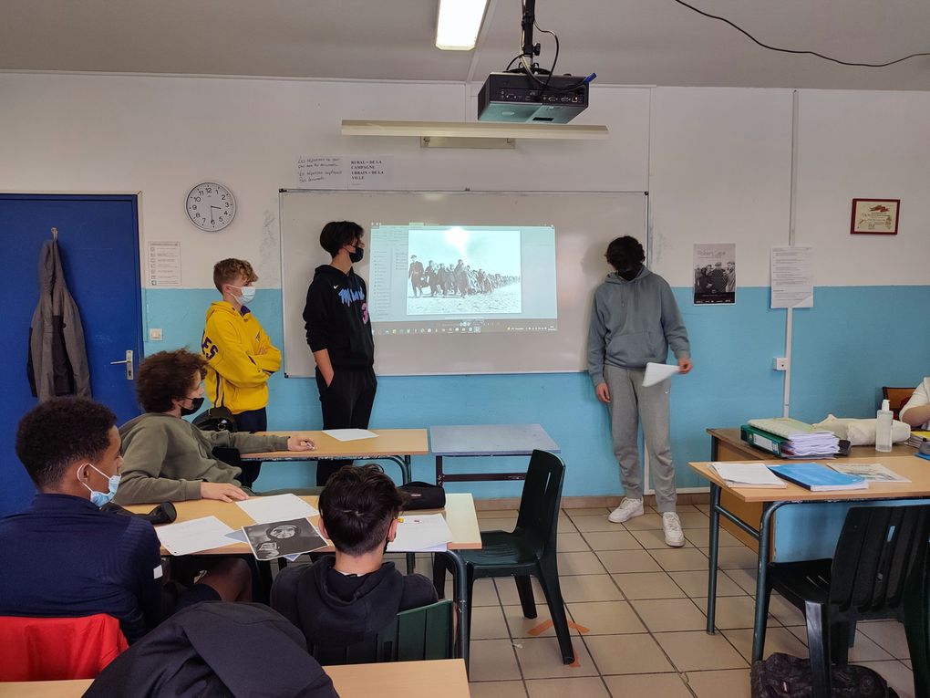 Intervention &quot;Hors les Murs du Mémorial de Rivesaltes pour l'EPI 3eme &quot;Camps et Mémoire&quot;