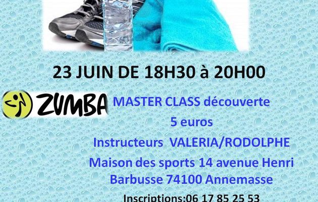 ZUMBA MASTER CLASS DECOUVERTE