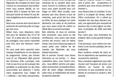 La lettre des élus N° 14