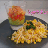 verrine avocat /tomate/saumon