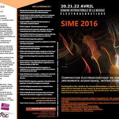 SIME 2016 PROGRAMME