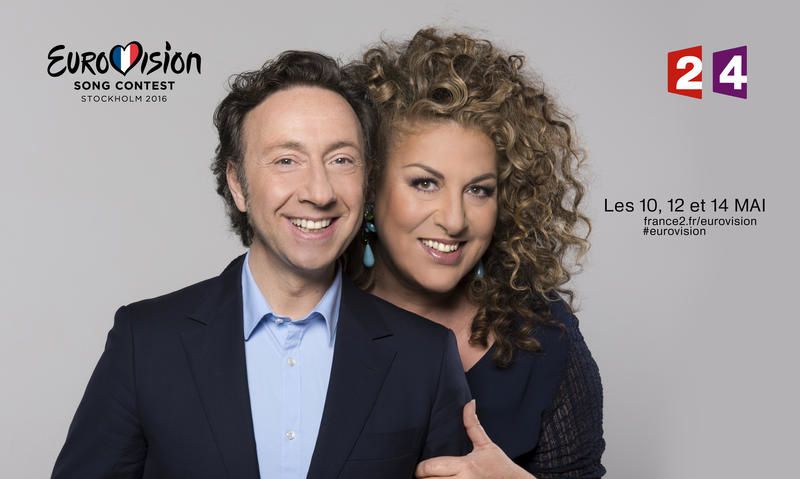 Marianne James et Stéphane Bern testent leur culture sur le thème de l’Eurovision. 