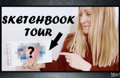 Carnet de peinture florale 1 - Sketchbook tour - encre et aquarelle - Sabcreations