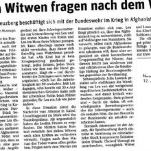 15.6.08, Polittbüro: SIEBEN WITWEN - Theaterstück zum Bundeswehreinsatz in Afghanistan