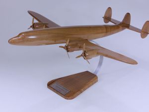 Lockheed L1049 Constellation (échelle : 1/78°, bois : érable)