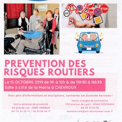 Une réunion sur la prévention des risques routiers à Chevroux. 