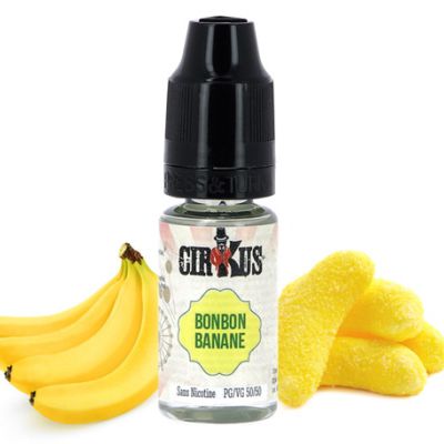 Test - Eliquide - Bonbon Banane gamme Cirkus Authentic de chez Vincent dans les Vapes