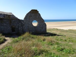 Cap de Rozel, vieille église, cap Carteret, port de Carteret.