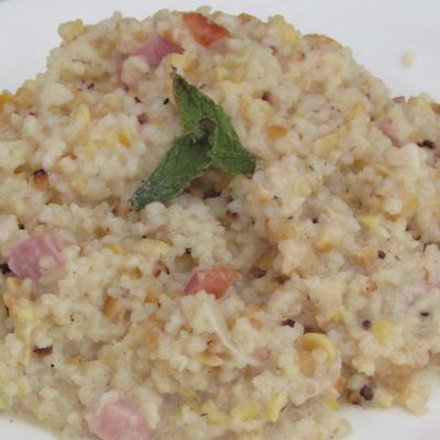 Céréales gourmandes façon carbonara 