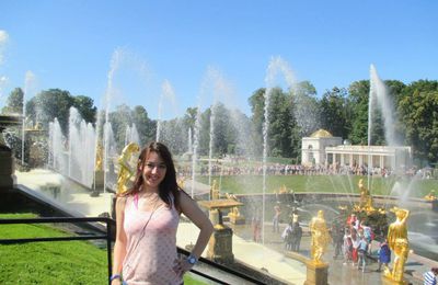 jardins et fontaines du palais Peterhof Russie