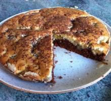 Gâteau à la banane et au chocolat / Pastel al platano y al chocolate