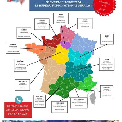 Police Municipale annoncent des rassemblements dans toute la France qui auront lieu le 3 février 2024