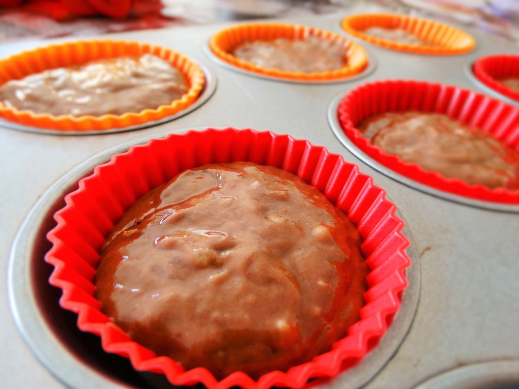 Muffins Bananes-Cacao /Banana-Cocoa Muffins