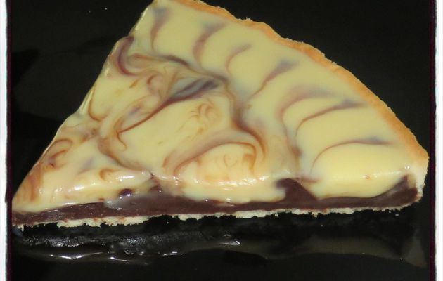 Tarte aux deux chocolats