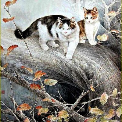 Les chats par les peintres -  Xing Chengai