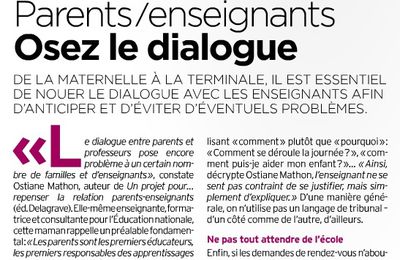 Parents/enseignant : nouez le dialogue !