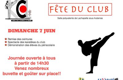 FÊTE DU CLUB !!!