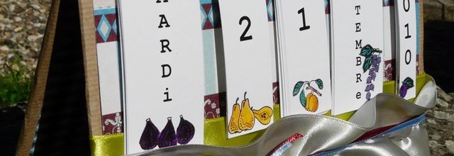 Tuto d'un calendrier perpétuel par Laétitia
