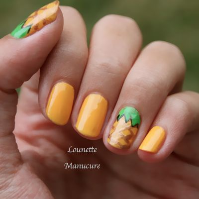 Nail Art - Ananas