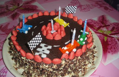 gâteau cars et circuit