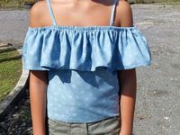 Coudre un Top Bardot - T-shirt à Volant - Tuto Couture DIY