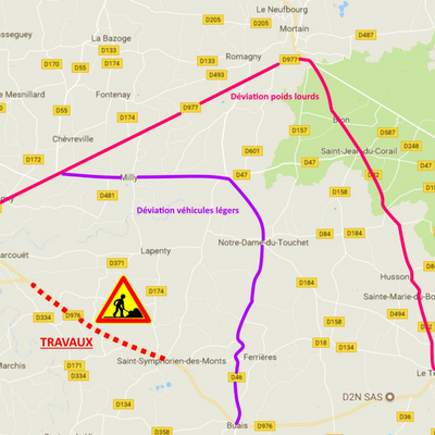Travaux sur les routes dans la #Manche ! Détails #Sideville #MARIGNY et St-Hilaire-du-Harcouët