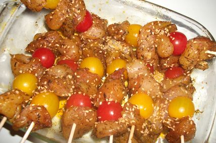 Brochettes de poulet parfumées