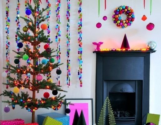 Une décoration de Noel haute en couleurs