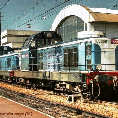 Locomotive diésel BB-66061 (UM) St pierre des corps (37)