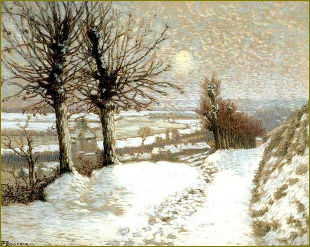 Joseph-Félix Bouchor (1853--1937) soleil et neige