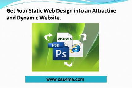 Give an impulse to your static website to convert it into attractive and dynamic