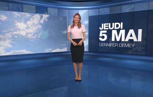 Gennifer Demey Météo M6 le 05.05.2022