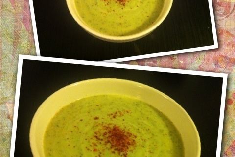 Velouté de courgettes au piment d'Espelette