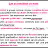 Gram - Les expansions du nom