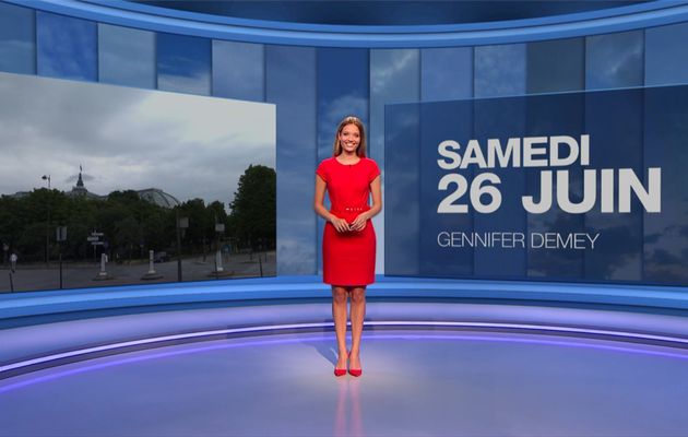 Gennifer Demey Météo M6 le 26.06.2021