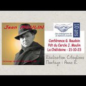 conférence de Grégory Baudouin, président du Cercle Jean Moulin ayant eu lieu le samedi 21 octobre 2023 à au théâtre la Chélidoine. Il - Cercle Jean Moulin ®
